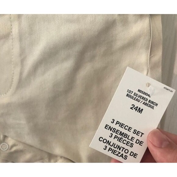 Nautica 3-Piece Overall Set - Size 24M NWT Weddings Photo Shoot, Church - Picture 5 of 5